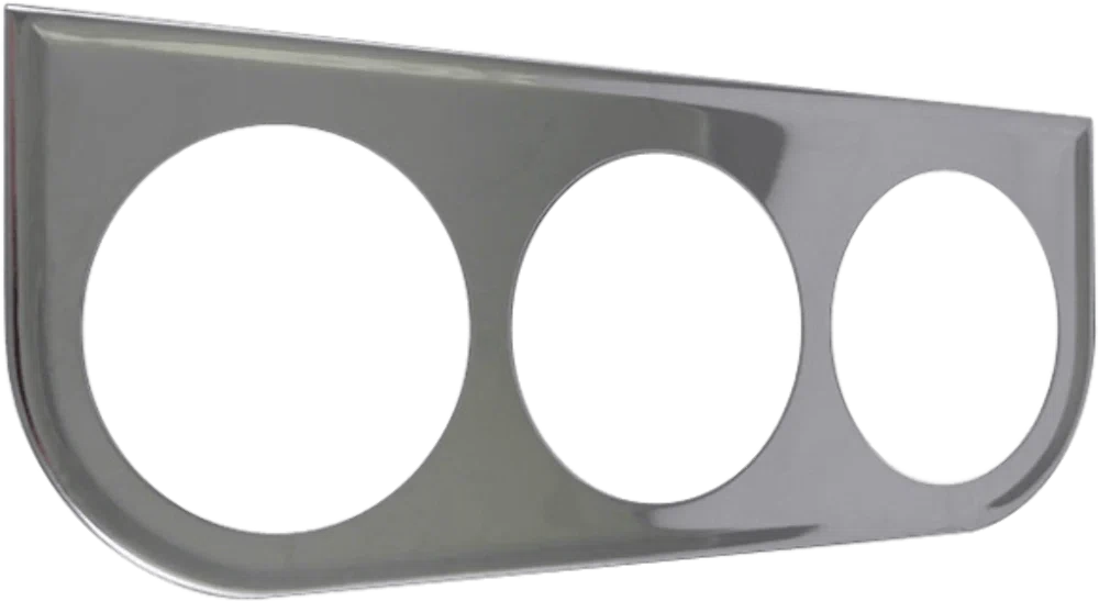 Chrome Under Dash Panel _ 3-Hole MT56